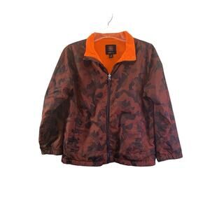 SWISS TECH Boy’s Orange Camo Zip Up Jacket / Size: XL 14-16